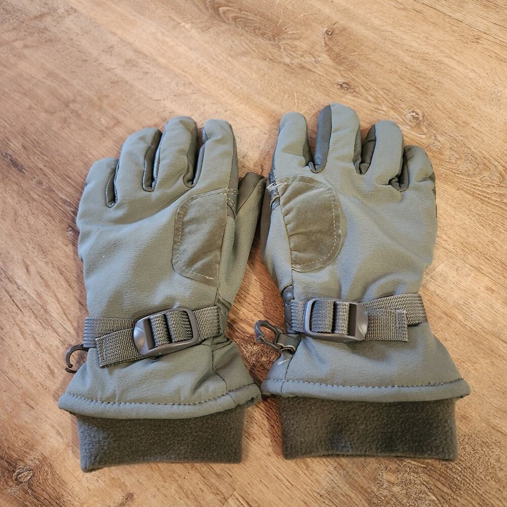 US Military Issue Foliage Green Intermediate Cold Wet Weather Gloves Size Small